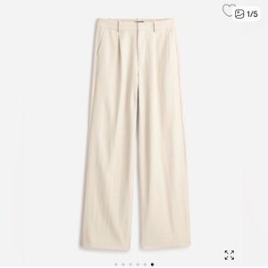 NWT Madewell slouchy straight pant in drapey twill